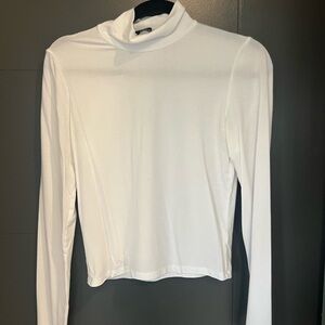Aritzia White Longsleeve Turtleneck